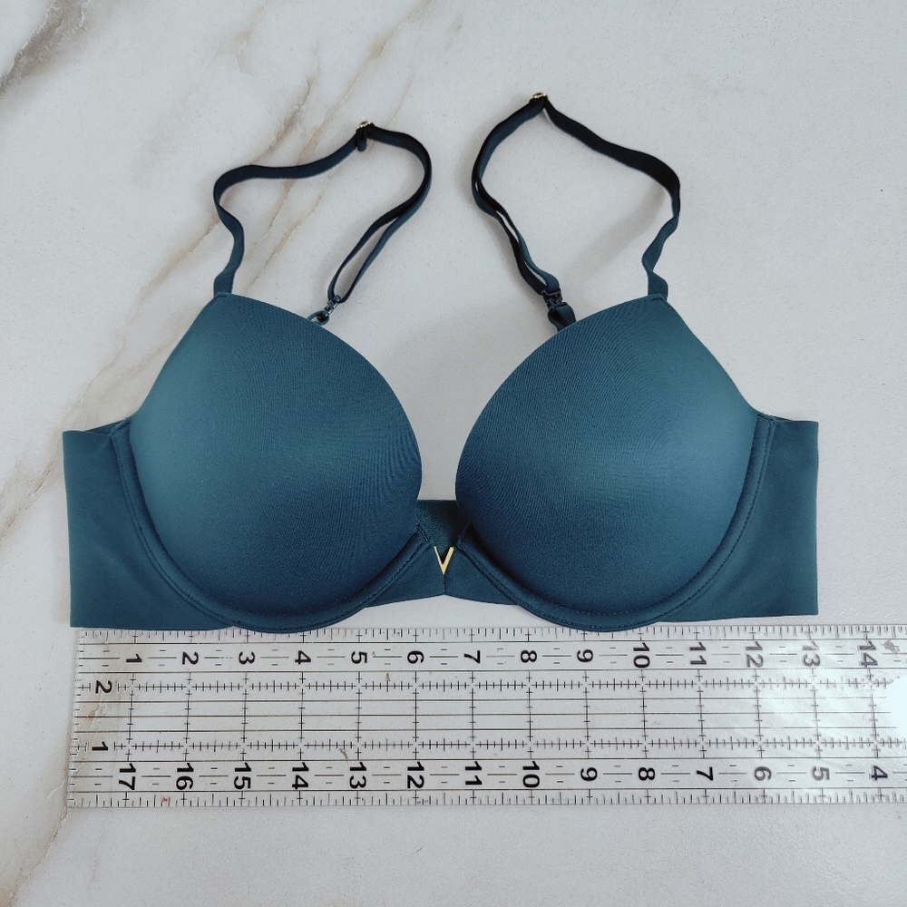 Victoria's Secret Love Cloud Dark Teal Green Push Up Bra, 34C - Picture 11 of 11